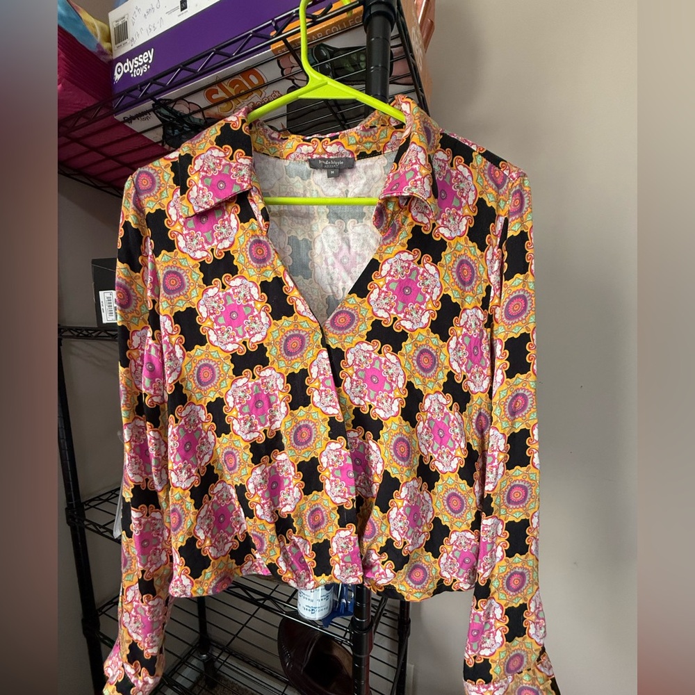 Haute Hippie Multicolor Patterned Top